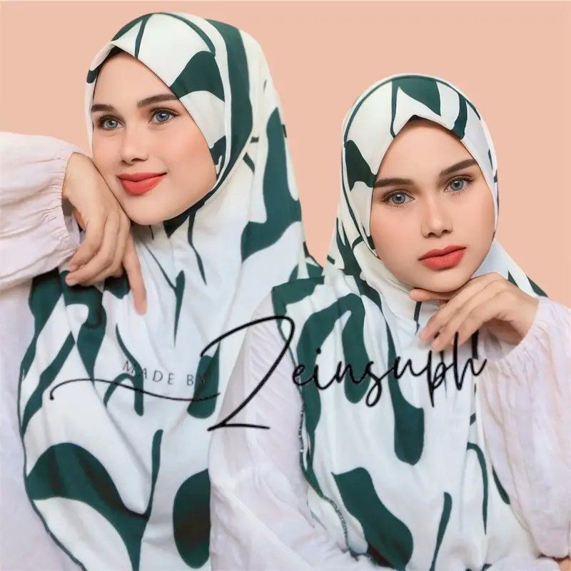 PRINTED KNIT SHAWL INSTANT HIJAB(ALFARO)