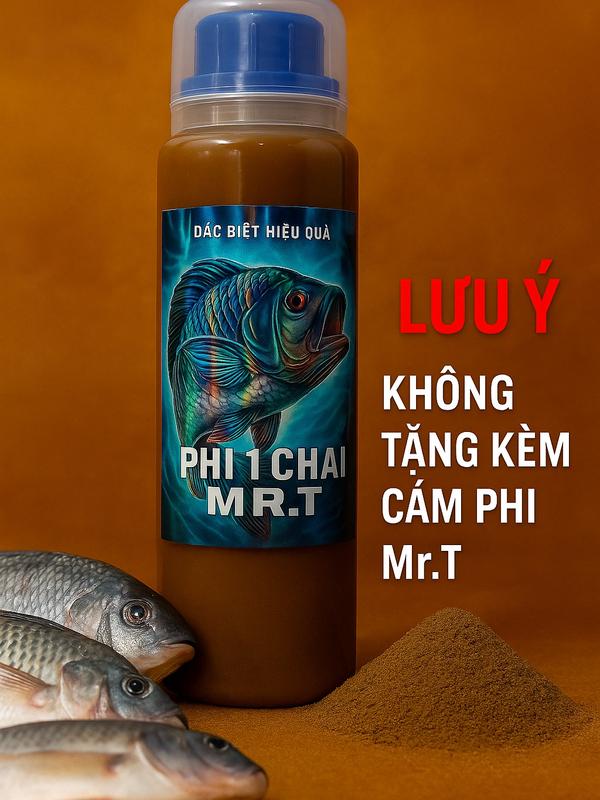 [Mr.T] Phi 1 chai - mồi câu cá rô phi siêu nhạy - chai chiết từ combo rô phi mrt - mồi câu cá chuyên rô phi - câu rô phi hiệu quả Fishing, mồi câu