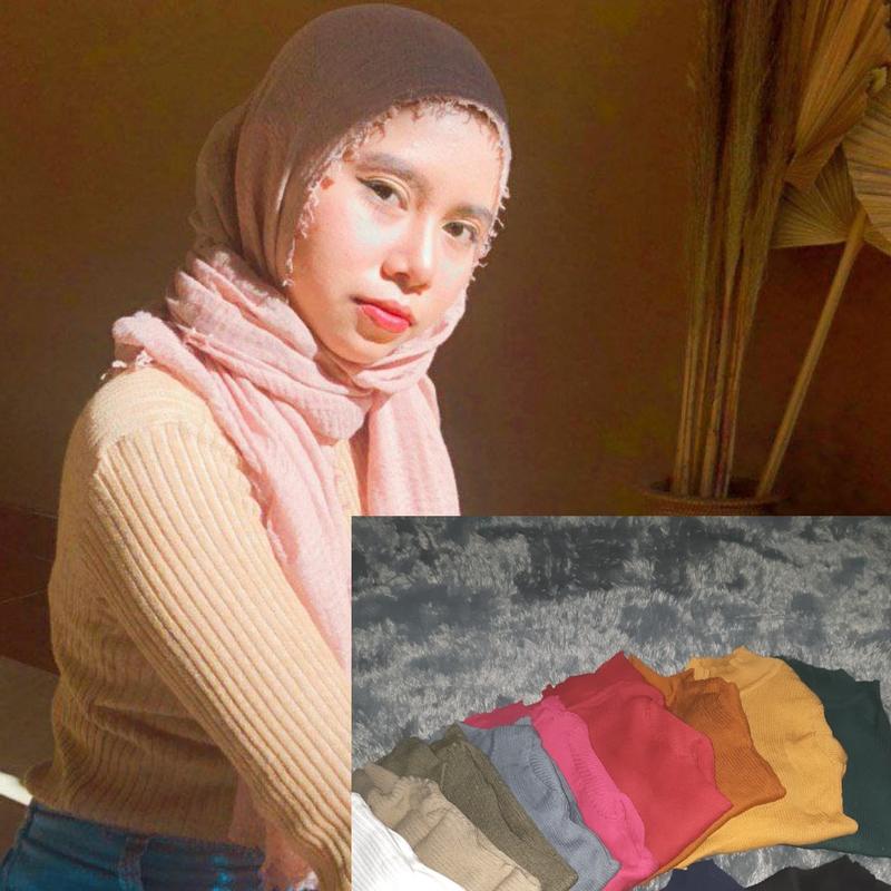Manset Rajut Turtle Neck 2