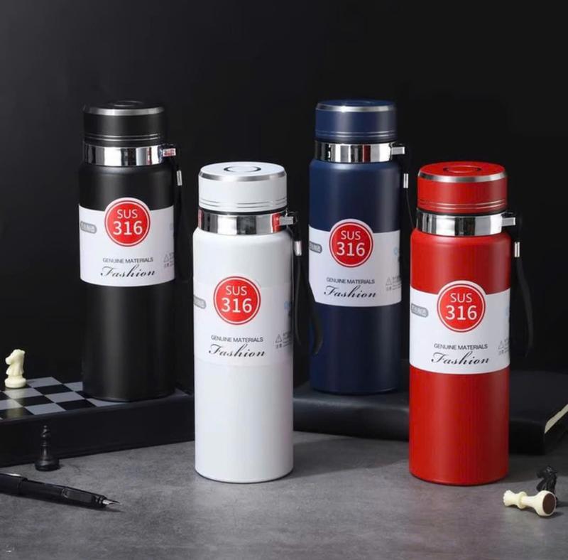 [ Mẫu mới] Bình Giữ Nhiệt Cao Cấp VACUUM CUP, Dung tích 1000ML inox 316 không gỉ sét