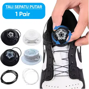 Tali Sepatu Putar Sneakers Pantofel PDL Automatic Rotating Shoelace Buckle
