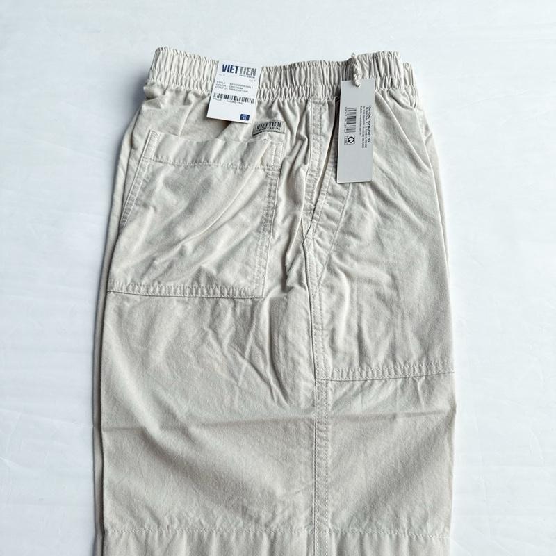 Quần kaki short mỏng nhẹ  nam việt tiến vải cotton mềm mát nhiều màu lưng chun