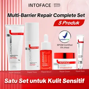 INTOFACE Multi-Barrier Repair Complete Set - Solusi Lengkap untuk Kulit Sensitif & Barrier Rusak |Kulit Sensitif Langsung Tenang! - Hypoallergenic & 0% Iritasi - Perawatan Facial