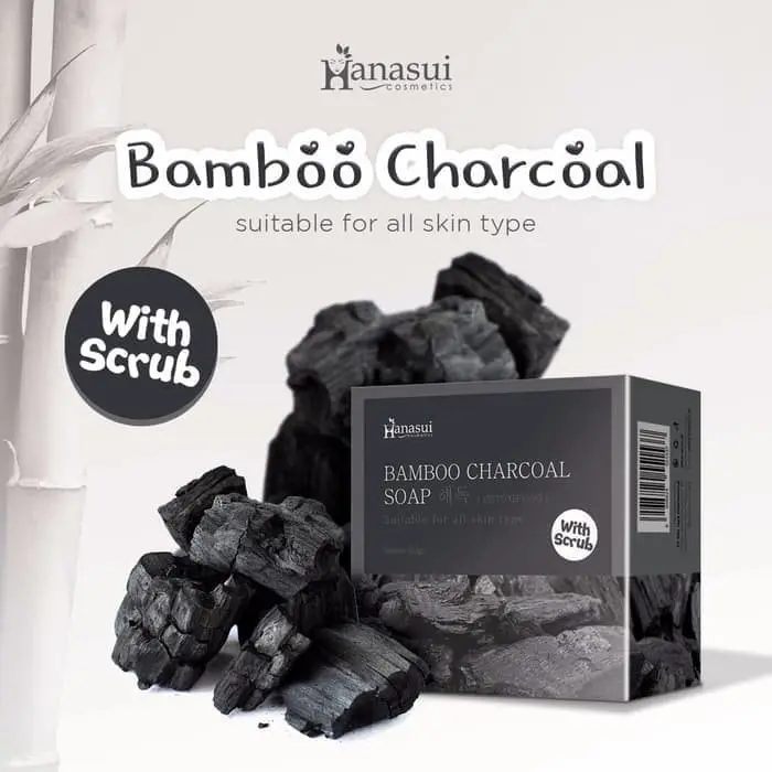 1 PCS SABUN HANASUI BAMBOO CHARCOAL ORIGINAL 100%BPOM