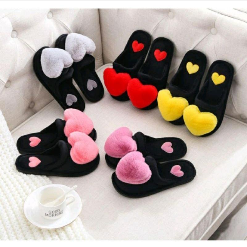 jb89 sandal bulu slop bustong dewasa wanita size 36-40 0