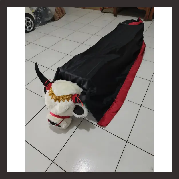Bantengan Mainan Banteng Mberot Mata Menyala Bulu Korea Enteng 4