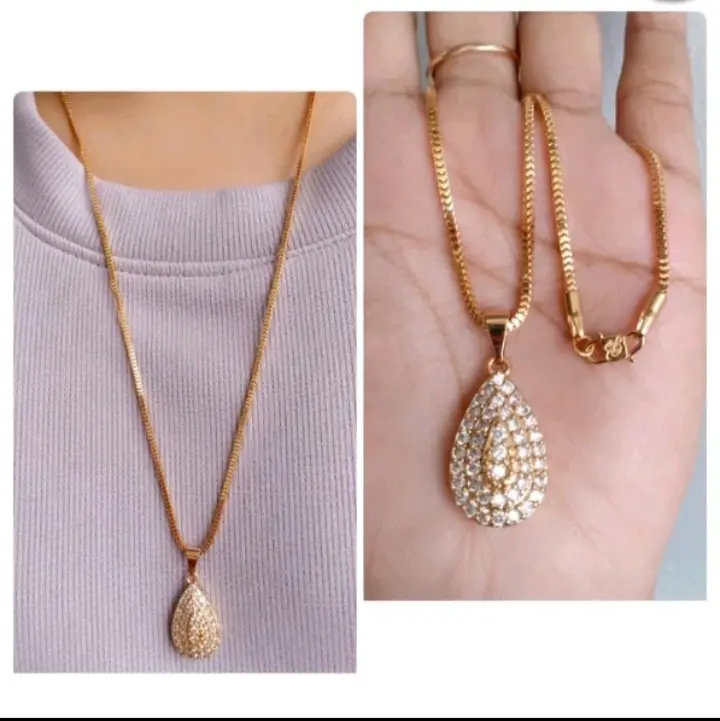 Kalung Milanoo Kaca Panjang 60 CM free Lionntin Cantii