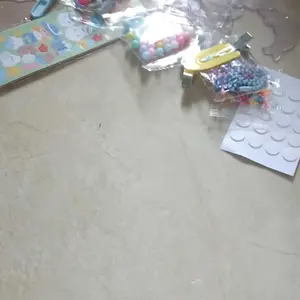 KOCO TOYS DIY Stiker Set 563 Pcs DIY Gantungan Kunci Keychains Cream Stiker Deco Kit Mainan Anak