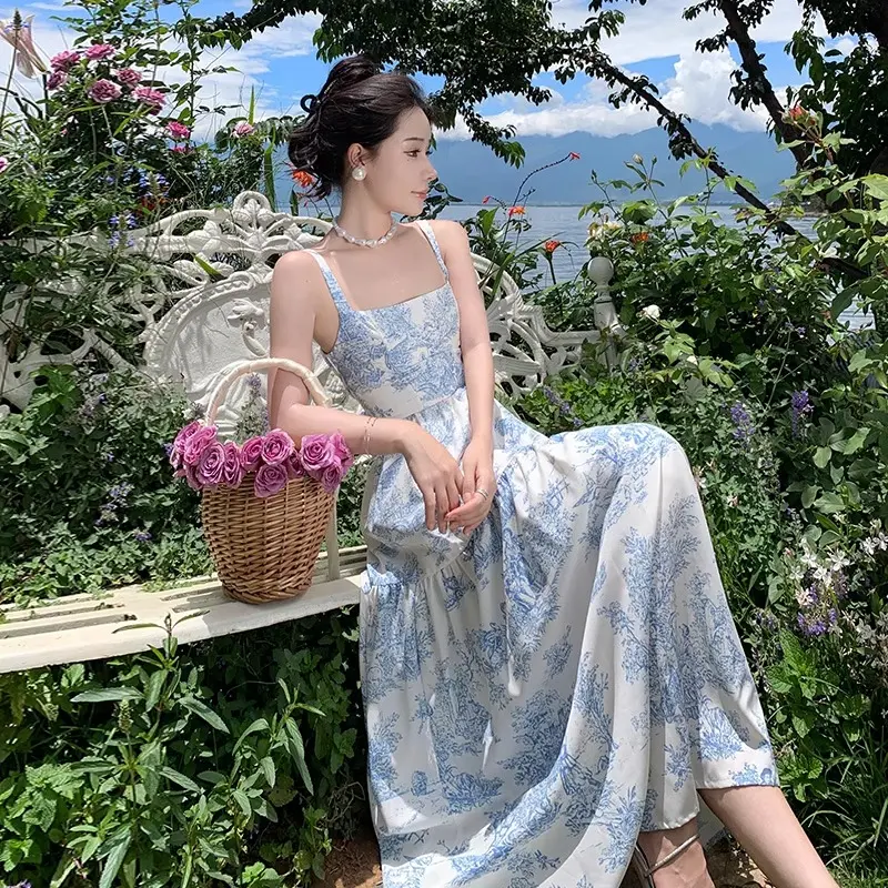 452 blue casual dress women elegant dress dinner dress women for party plus  size long dress
