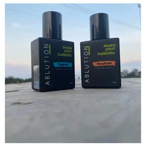 Ablution Parfume Pria paket 2 botol Raudah dan Tapputi Dengan Daun Bidara Wangi Tahan Lama