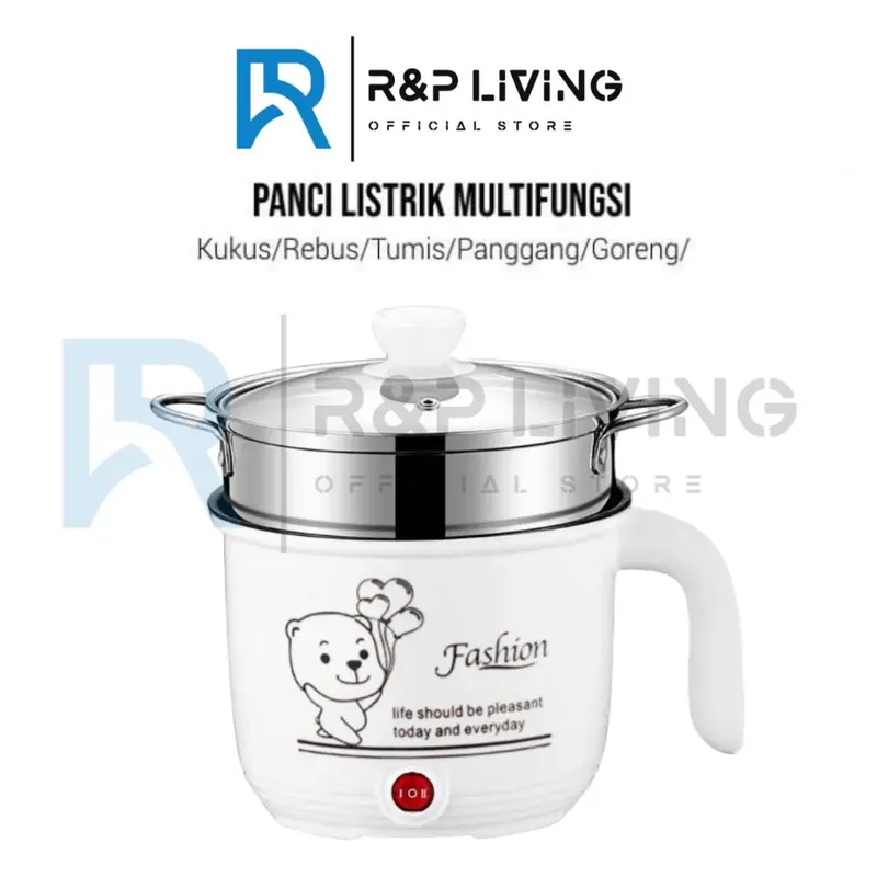 [R&P] 1.8L Panci anti lengket pengukus elektrik bebas teflon serbaguna 0