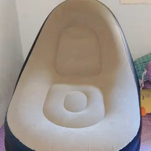 Free Pompa Sofa Angin Santai  Kursi Santai Dengan Sandaran Kaki Sofa tiup single，Sofa berkemah luar ruangan, sofa portabel, mudah disimpan, tidak memakan tempat Furniture