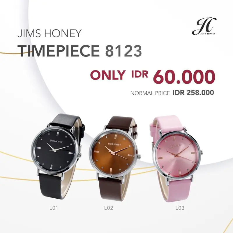 Jimshoney Watch 8123 - Jam Tangan Wanita  Analog Wanita Original Timepiece Import Trendy 2