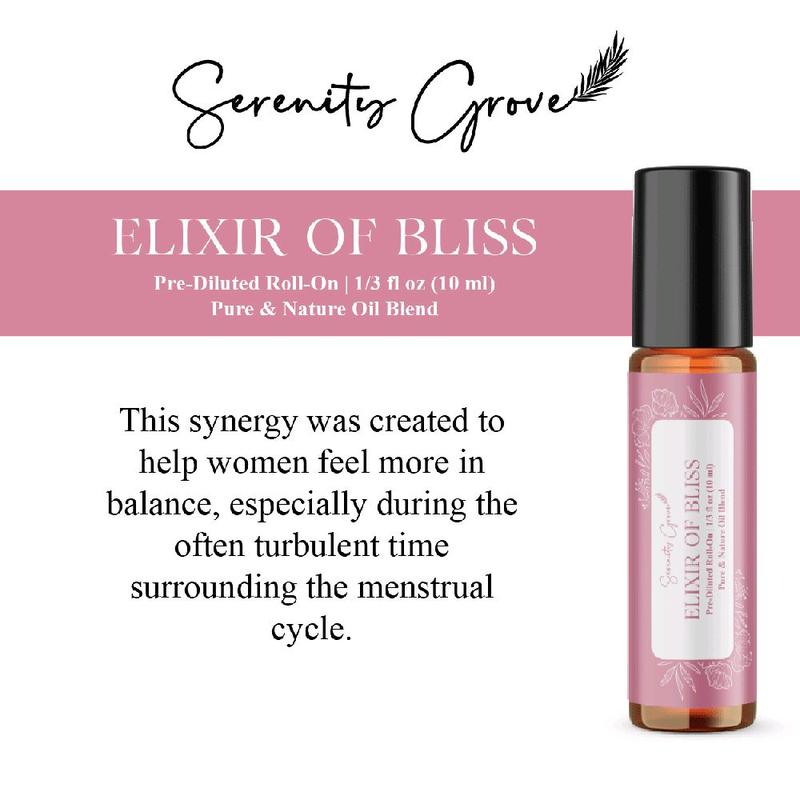 Elixir of Bliss Essential Oil Blend (10ml Roller Bottle) - Aromatherapy for Women's Well-being and Self-care 0