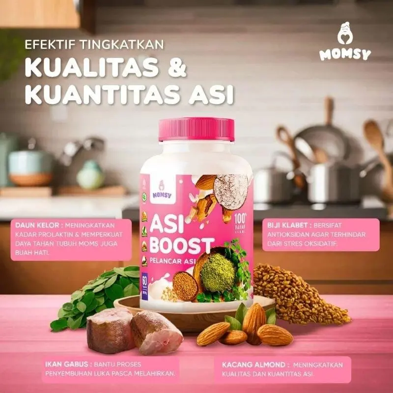 Momsy Asi Booster Pelancar Asi Menyusui BPOM & Halal