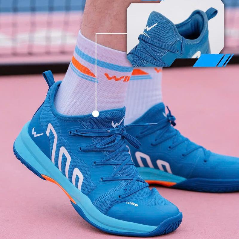 Giày Pickleball Wika Loudy Chính Hãng Lưỡi Gà Liền, Bảo Hành 3 Tháng, Giày Thể Thao Đa Năng Giày Cầu Lông, Tennis, Bóng Chuyền.