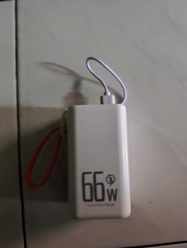 Product Review of powerbank ip  60000mAh ori 66W Super Fast Charging dengan LED Display dan 3 Port Keluaran USB  4 Hitam Charger Powerbank Jam Plastik Putih lightning usb 3.0 power bank 60000 original from t**9 0