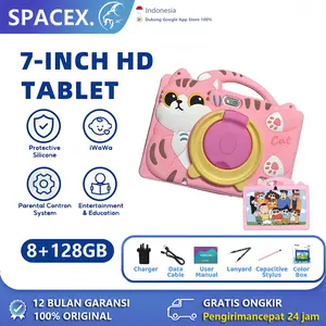 Spacextab Tablet PC Galaxy Tablet Anak C12 Android 8GB+128GB 7.1 inci Layar Penuh Layar Besar Wifi 5G Tablet Anak-anak Belajar Ponsel Kantor Tablet Game Tablet Harga Rendah Tablet Jaminan Resmi Tablet Mesin Pembelajaran