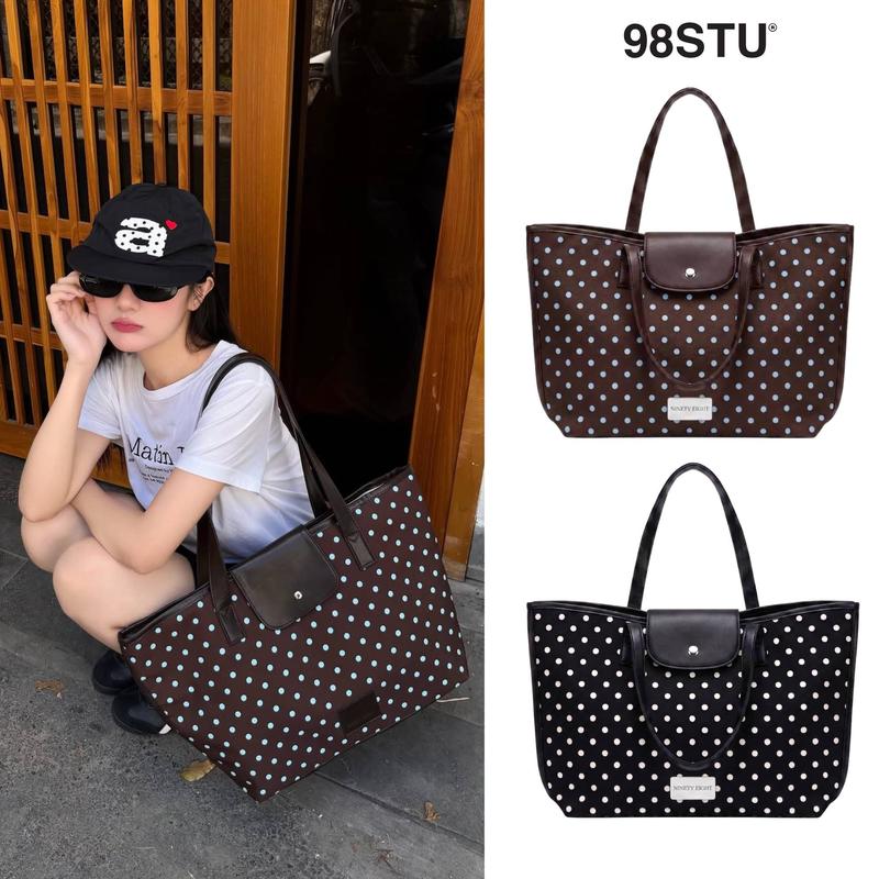 Túi Tote 98stu Local Brand Chính Hãng Essential Tote Vải Canvas Phối Da Unisex đựng vừa Laptop 16 inch
