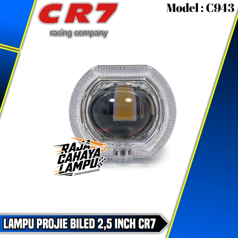Projie Biled Ala Ala Mini 2,5 Inch CR7 Lampu Projie Biled Cut Off Ring Plus Shourd Universal Motor Mobil 4