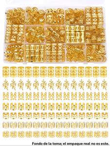 Set de 70 piezas de Joyería para Cabello, Puños y Anillos para Cabello, Accesorios para el Cabello de Estilo Variado, Cuentas Ajustables para Trenzas, Rastas, Dreadlocks