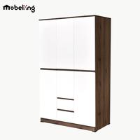 Gambar Mobeliving - Lemari Pakaian Besar 3 Pintu Handless - Lemari Pakaian Tiga Pintu Santorini - Lemari Pakaian dengan Drawer dari Mobeliving Furniture Kab. Bogor 2 Tokopedia