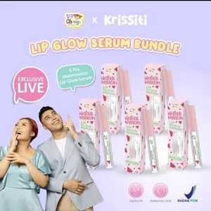 (KRISSITI) Bundling 5pcs Lip Glow Watermelon Serum Chingu By Kiyowo Bibir