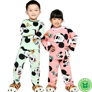 Kiminori REGI.PP Setelan Baju Anak Lengan Panjang Celana Panjang Fashion