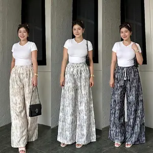 Celana Panjang Wanita Motif terbaru untuk Gaya Harian dan Casual - celana wanita baggy kantor - celana formal
