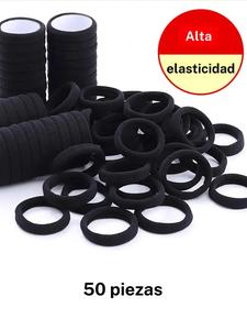 Liga para el cabello elástica de color liso, accesorios para el cabello casuales y sencillos para mujer, coletero minimalista para la temporada de verano 2024