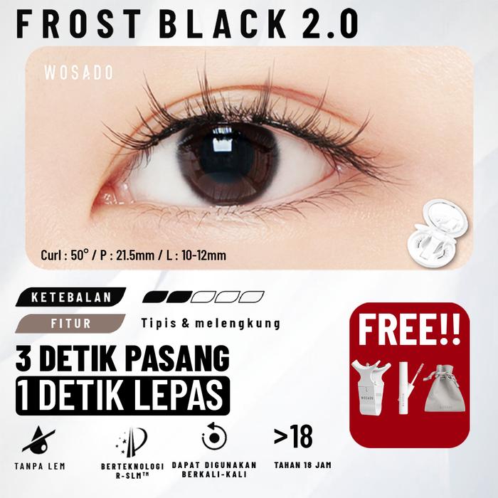 Gambar (FROST BLACK) WOSADO 2.0 Bulumata Magnetic Bulumata Natural Look Eyelash Extention dari WOSADO.INDONESIA Kota Tangerang Tokopedia