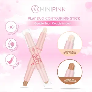 MINIPINK Play Duo Contouring Stick 2-Head Face Stick Concealer Contour Lightweight   Makeup   Shading - MP052