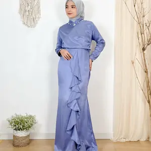 Binaya dress satin by sebiruhijab