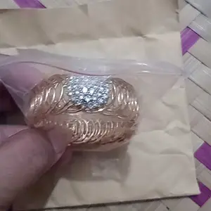 Gelang Jepret Permata Full Manik Bunga Aksesoris Fashion Perhiasan Wanita