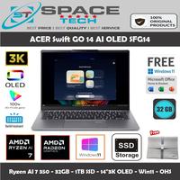 Gambar ACER Swift GO 14 AI OLED SFG14 Ryzen AI 7 350 32GB 1TB SSD 14"3K OLED W11 OHS - TANPA ANTIGORES dari Space Tech Store Kota Administrasi Jakarta Barat 1 Tokopedia