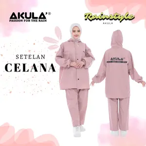 Jas Hujan Akula Pria & Wanita Setelan Celana