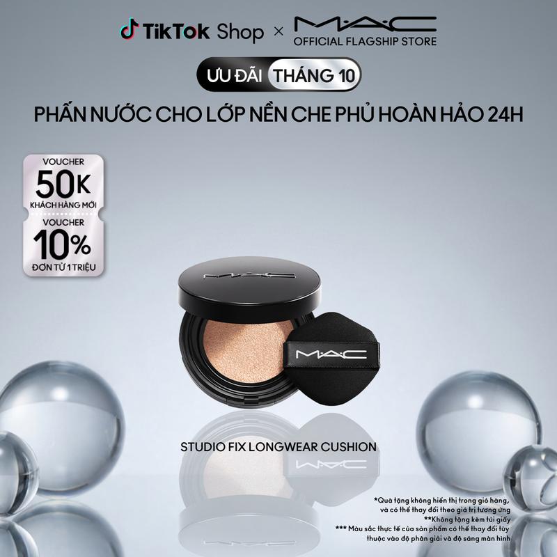 Phấn nước M·A·C Studio Fix Longwear Cushion Foundation SPF 50 / PA+++ | Phấn nước che phủ hoàn hảo 24H