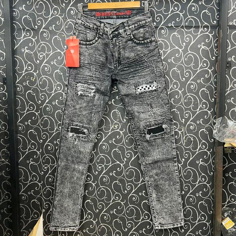 Celana jeans sobek panjang pria keren dewasa slimfit Lembut Nyaman Melar sobekpria Denim Distro Skinny 2