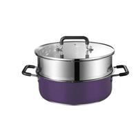 Gambar Panci Steamer Lengkap dengan Parutan Bahan Stainless Tebal 26CM / 28CM / 30CM - 26CM, UNGU dari BMW Kitchenware Kab. Tangerang 5 Tokopedia