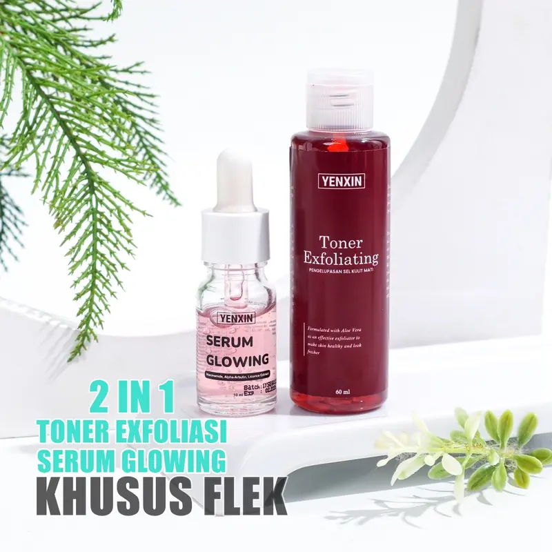 YENXIN Toner Exfoliating Khusus Flek Pengelupasan Sel kulit Mati Darkspot, Melasma Hiperpigmentasi Noda BIntik Hitam Wajah Bekas Jerawat Pemutih Kulit Kusam Susah Putih 6