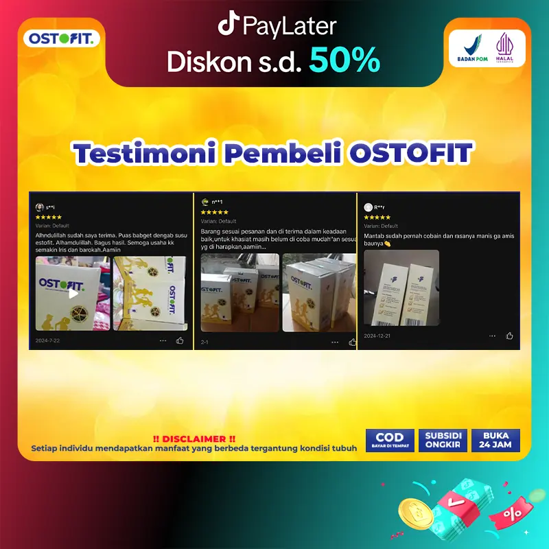 Susu Ostofit 2 Box Original | Minuman Susu Bubuk Murni HALAL BPOM | AKUN RESMI OSTOFIT [Bisa COD] 7