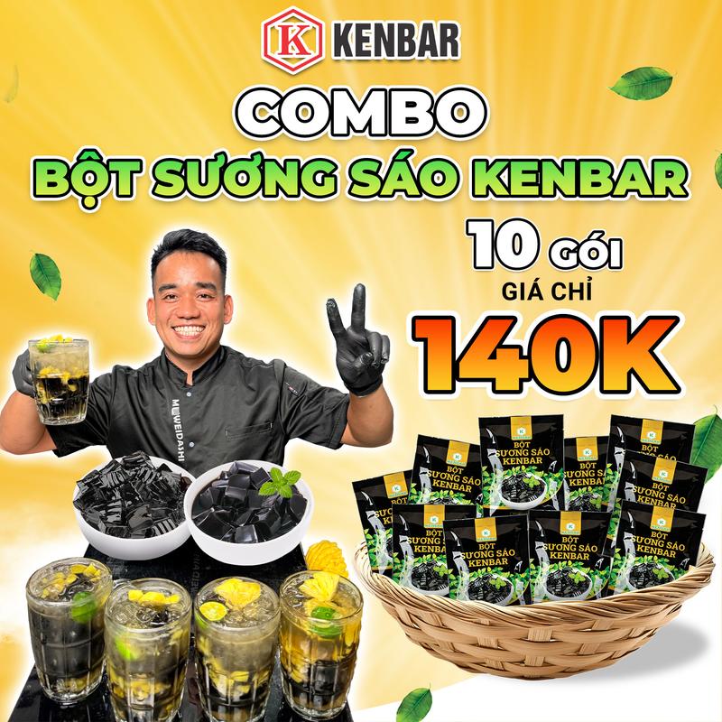 Bột Sương Sáo Kenbar 50g - làm thạch sương sáo đen ngon mát giải nhiệt