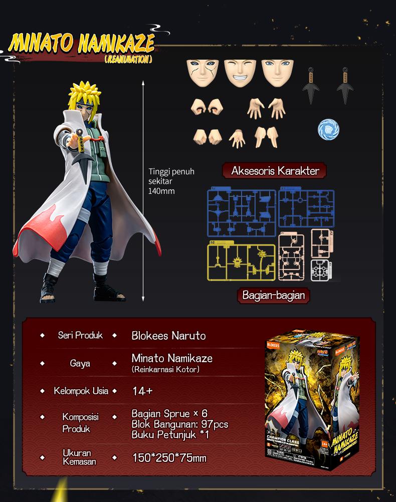 [BARU] BLOKEES Naruto Shippuden Figures CC03-Minato Namikaze (Reanimation)