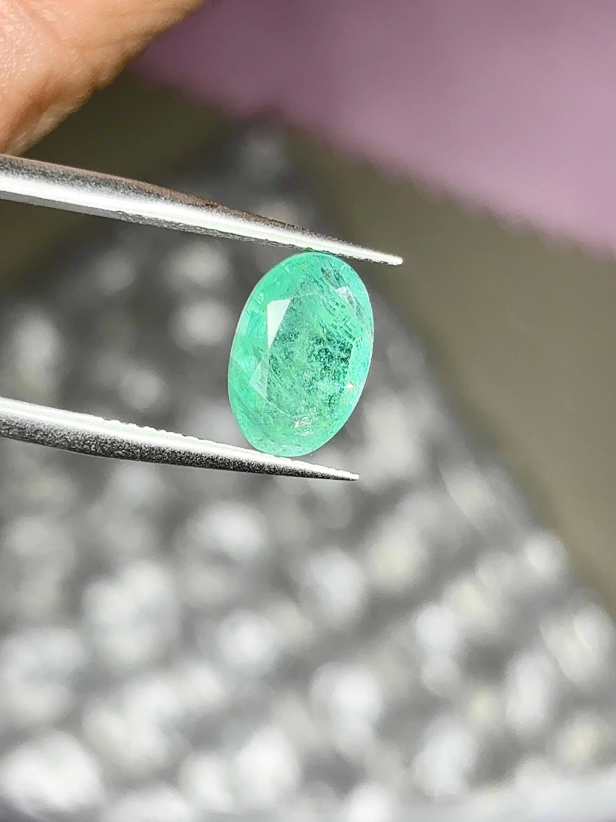 Certified Good Quality Zambian Emerald Cush Cut, Oiled - 2.1Ct
