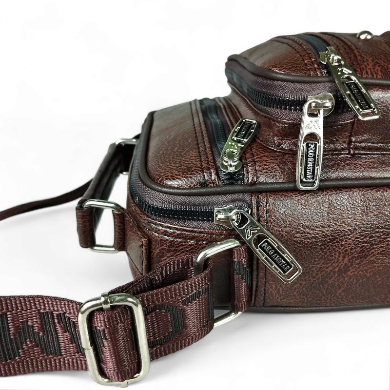 Polo Amstar Tas Selempang Slingbag Crossbag Pria Kulit Oscar Premium Sudah Anti Air Cowok 4