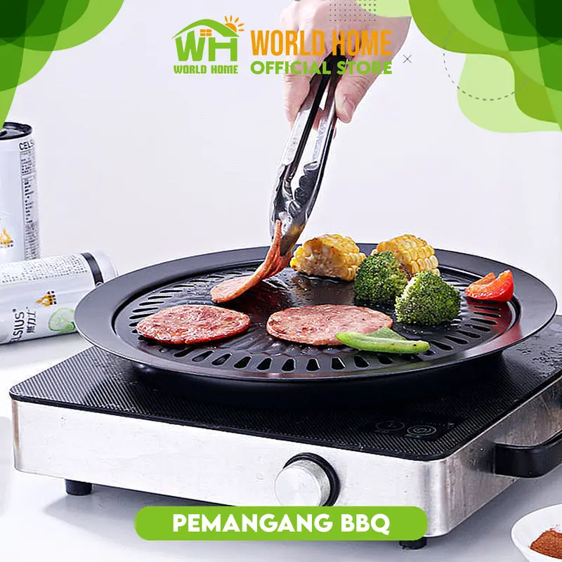 COD WORLDOME Alat Pemanggang Portable Serbaguna 32 cm 4
