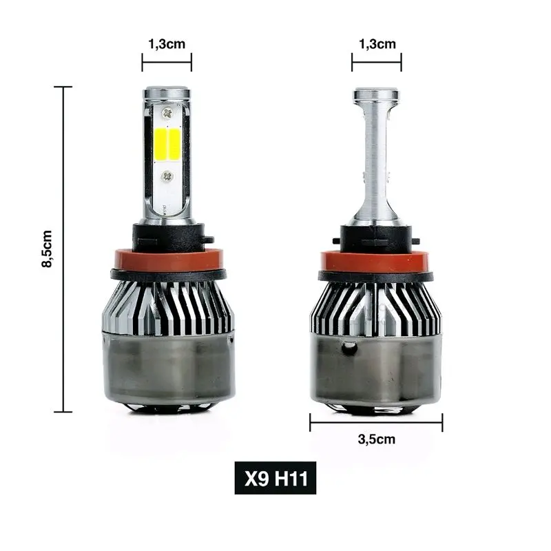LAMPU LED Fog Lamp H11 H8 H16 HB3 HB4 Mobil X9 ECO9 Original Ori Asli Luminos Luximos Nine 8