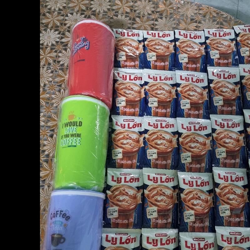 [MUA 5 TẶNG 1] 5 dây Maccoffe cà phê sữa đá Ly Lớn 50 gói x 26g Tặng 1 ca nhựa Cao Cấp