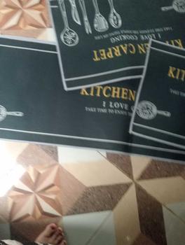 Product Review of HL0524 Keset Kaki 2 in 1 Poliyester Keset Dapur Motif Alas Lantai Rumah Keset Kaki Rumah Dekorasi from A**h ** 7**5 3