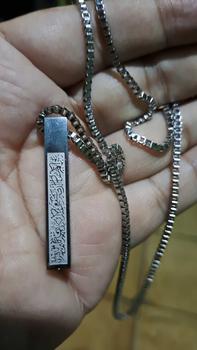 Product Review of Salami Muslim-Kalung Desain Ayatul Kursi Arab Perhiasan Tidak berkarat dan tidak memudar Kalung Muslim Unisex untuk Pasangan | Kotak Hadiah Lebaran from J**o S**1 1